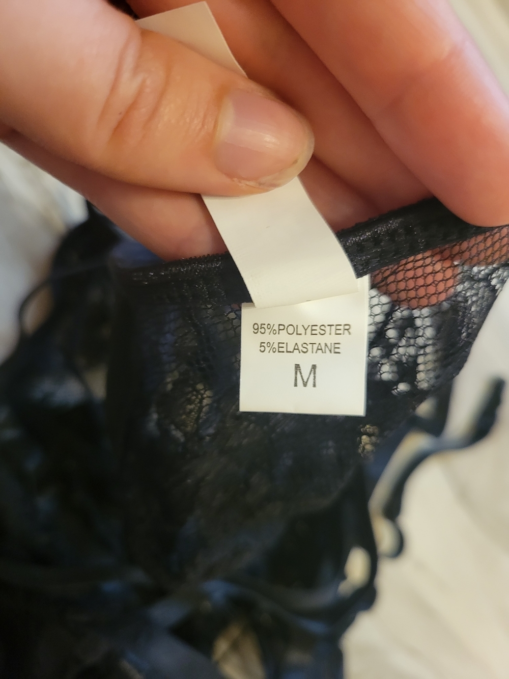 SHEIN Black Lace Longline Intimates Set - Picture 8 of 10